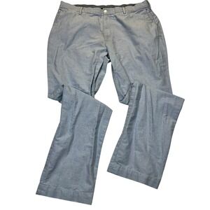 Polo Ralph Lauren Classic Fit Pants Mens 38/34 Blue Oxford Cotton Trousers 38x34